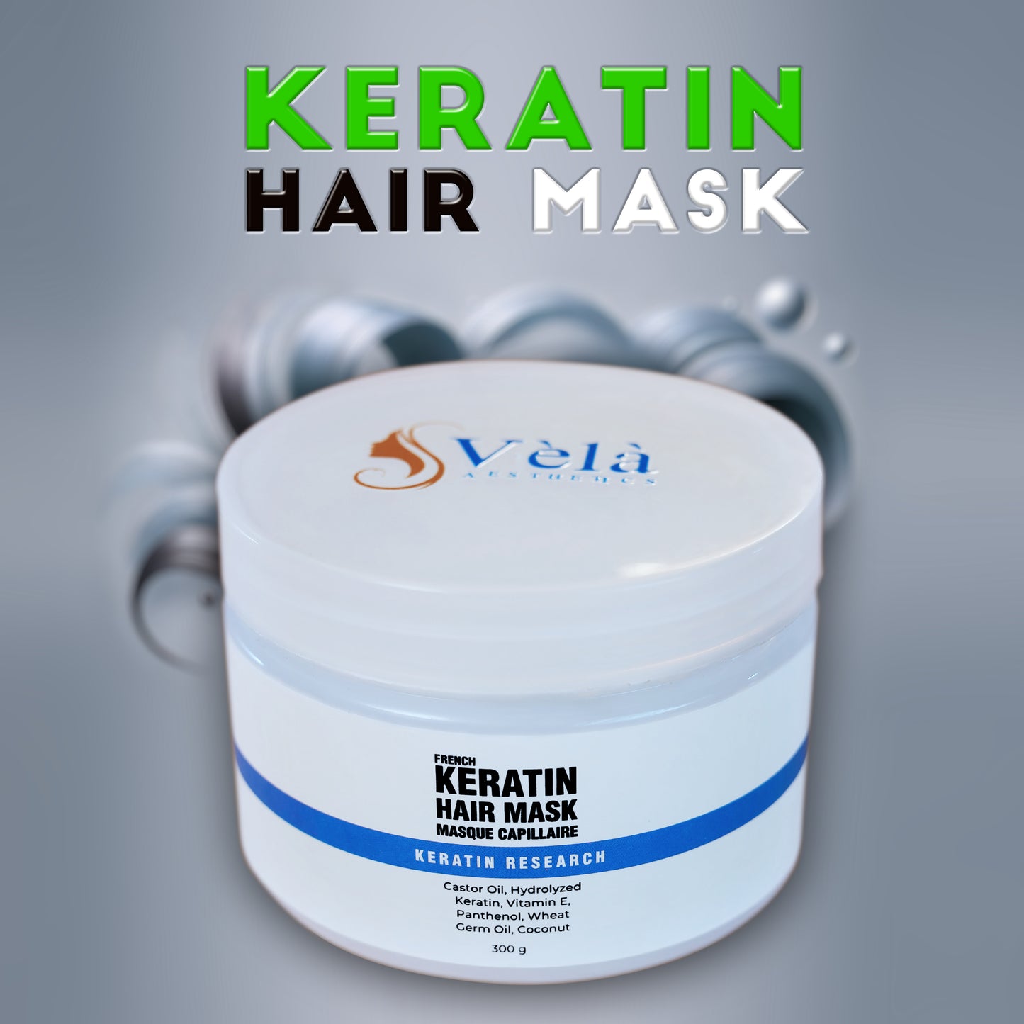 Keratin Hair Mask Vela Aesthetics